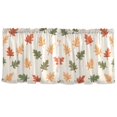 thumbnail image 7 of Yayeee Kitchen Curtains Tier Set of 2 Light Filtering 57"x24" Over Sink Window Panels, Green Autumn Leaves, 7 of 7