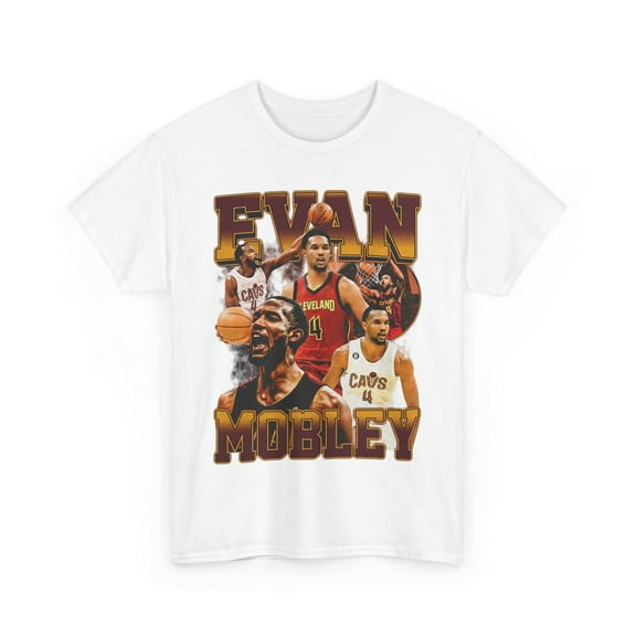 Evan Mobley Cavaliers Graphic T-Shirt, Vintage Sports Tee, Retro Basketball Shirt