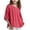 Red, variant on CCRFTGI Cute Linen Shirts for Girls 10-12 3/4 Sleeve Crew Neck Summer Soft T-Shirts Beach Loose Comfy Girls Clothes Vacation Tops Red 7-8 Years