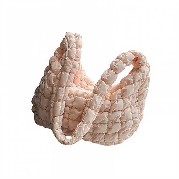 GASTROPOD Puffy Tote Bag,Comfortable Strap Puffer Purse,Large Capacity Puffy Bag,17*12*4"