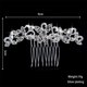 thumbnail image 3 of GOOHOCHY Peineta de novia con diamantes de imitación, tocado de moda, accesorio para el cabello de fiesta para mujeres (plata), 3 of 7
