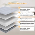 thumbnail image 4 of CONCETTA Memory Foam Futon Mattress, Twin Size, Foldable Tatami Floor Mattress with Storage Bag, Black, 4 of 9