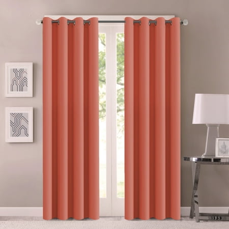 Flamingop Living Room Curtains Light Blocking Solid Pattern Drape