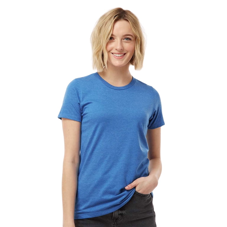 Tultex Women's Premium Cotton Blend T-Shirt, 50/50 Ring-Spun USA