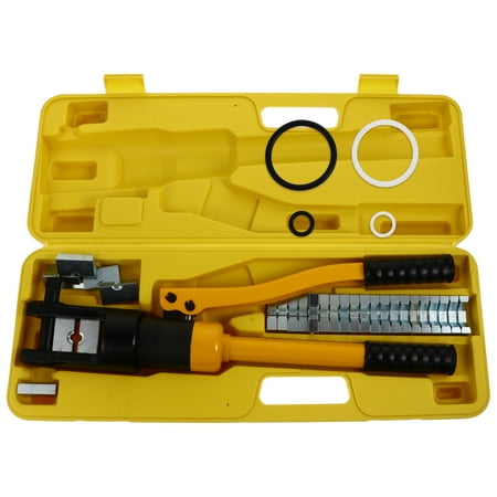 

Rosarivae 1 Set Durable 12 Tons Hydraulic Crimping Tool Practical Hand Crimper Tool