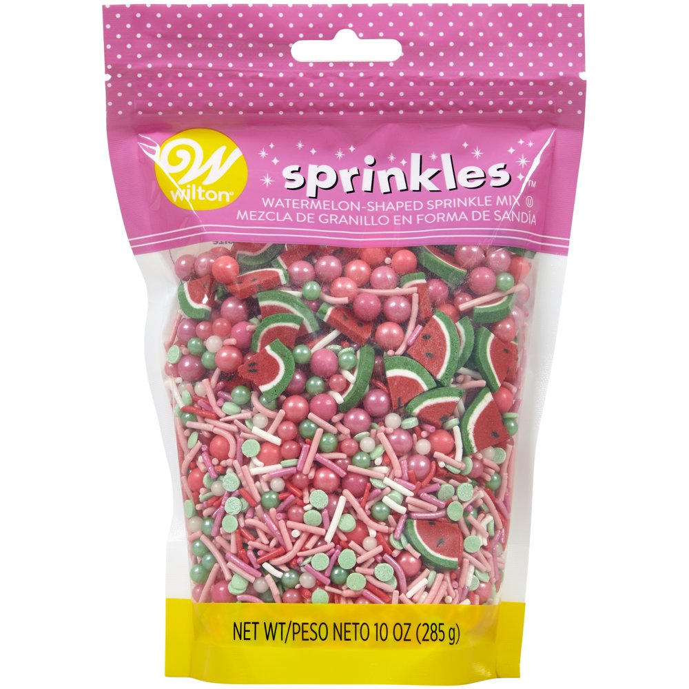 Wilton Watermelon Sprinkles Mix, 10 oz. Resealable Pouch