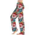 thumbnail image 2 of Lopecy-Sta Pajamas Bottoms for Women Christmas Print Comfy Lounge Pants Comfy Pajama Bottom Drawstring Elastic Waist Sleepwear Long Pajamas Pants for Women, 2 of 5