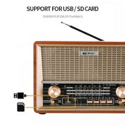 Retro-Style Decorative Radio Multifunction Music Player Bluetooth Speaker Radio