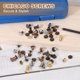 thumbnail image 5 of Tornillos de Chicago Uxcell, remaches de cuero, remaches de tornillo Phillips, poste de unión - adecuado para manualidades de cuero - cinturón - bolsa tono cobre M5 x 4 mm, 5 of 7