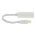 thumbnail image 2 of AddOn 8in Mini-DP to HDMI Adapter Cable - Adapter cable - Mini DisplayPort male to HDMI female - 8 in - white, 2 of 6