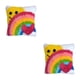 thumbnail image 2 of Bewildely Buena decoración con Kits de fabricación de cojines con patrón de arcoíris DIY, Kits de gancho de cierre de punto de colores ZD071 Arcoiris Rosa 2Conjunto, 2 of 6