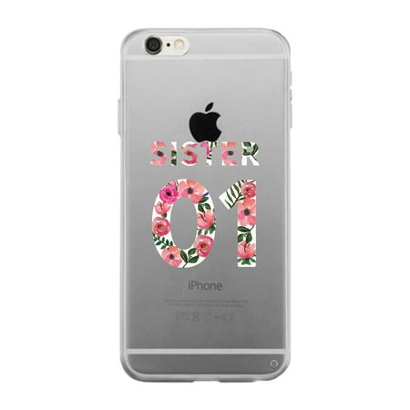 Sister01-Right Best Sister Matching Clear Case For iPhone 6