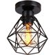 thumbnail image 1 of Luz De Techo Industrial Diseño Retro Vintage Luz Led E27 Para Sala De Estar Dormitorio Cocina Pasillo - Negro, 1 of 5