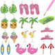 thumbnail image 1 of (Vacaciones en Piña) 10 Pares Aretes Diamantes Punto Creativos Forma Irregular DIY (diamante Punto Doble Cara), 1 of 8