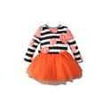 thumbnail image 2 of Qiylii Halloween Little Girls Dress,Pumpkin Printing Striped Tutu Splicing Skirt, 2 of 6
