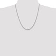 thumbnail image 5 of Solid 10k White Gold 3.2mm Diamond-cut Rope Chain - 22", 5 of 8