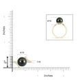 thumbnail image 4 of Angara Tahitian Cultured Pearl Bypass Ring in 14K Yellow Gold for Women | June Birthstone Jewelry for Her, 4 of 8
