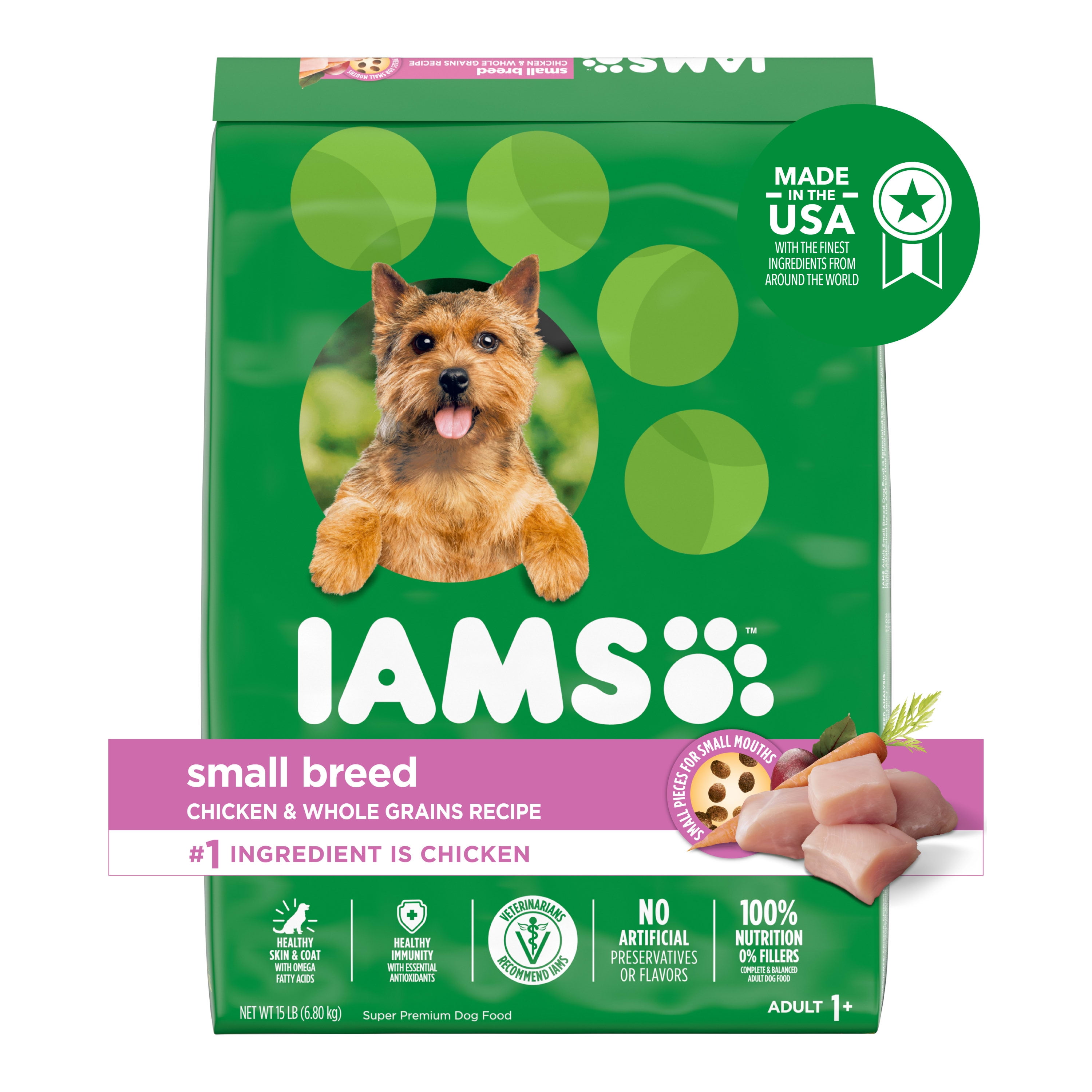 Iams small breed shop dog food ingredients