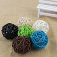 thumbnail image 4 of Bolas de mimbre para decoración de Baby Shower, bolas de Takraw de 5cm para decoración de cumpleaños, boda, fiesta de Navidad y hogar, lote de 10 unidades, 4 of 4