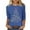 #Blue, variant on WXLWZYWL Fashion Christmas T-Shirt Womens Casual Print Round Neck 3/4 Sleeve Tops Blouse