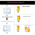 thumbnail image 5 of Led Flame Light Bulb, Led Flame Light Bulb with Gravity Sensing Effect, Datactively Light Lamp, Base Outdoor Light Bulbs, 4 Modes Dynamic Torch Lamp, for Halloween Decor, Bar Torch Lamp, 5 of 8
