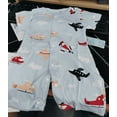 thumbnail image 3 of Lovzfmll Short Sleeve Romper for Toddlers, Snap Crotch Jumpsuit for Little Boys & Girls, Lightweight Spring Casual Outfits for 0-3 Months, 3 of 5