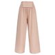 thumbnail image 5 of Pantalones boho de mujer con pierna ancha, cintura alta y fruncido - Cintura elástica, ligeros, pantalones informales de playa, 5 of 8