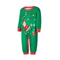 thumbnail image 3 of Elippeo Christmas Family Pajamas Matching Set Santa Claus Print Long Sleeve Tops and Pants Loungewear Soft Sleepwear, 3 of 10