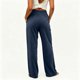 thumbnail image 4 of Neewe Corduroy Pants for Women Casual Drawstring Elastic High Waist Straight Wid Leg Pants Loose Comfy Trousers with Pockets, 4 of 7