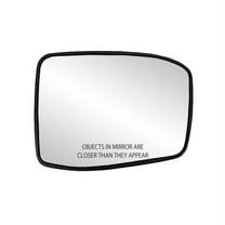 30257 - Fit System Passenger Side Heated Mirror Glass w/ backing plate, Honda Odyssey 05-10, 5 7/ 16" x 7 3/ 16" x 7 7/ 8"