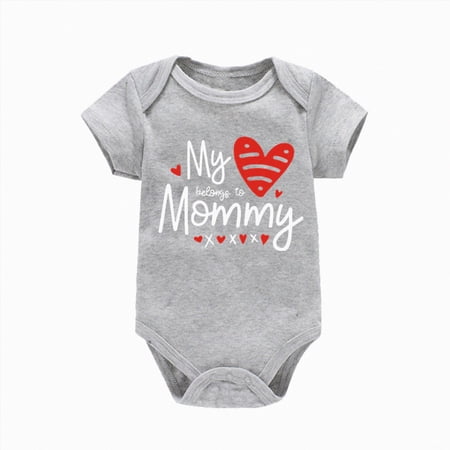 dmqupv Baby Overalls Boy Newborn Baby Boy Summer Outfit Romper Short Sleeve Striped Jumpsuit One Piece Clothes Dark Gray 0-3 Months