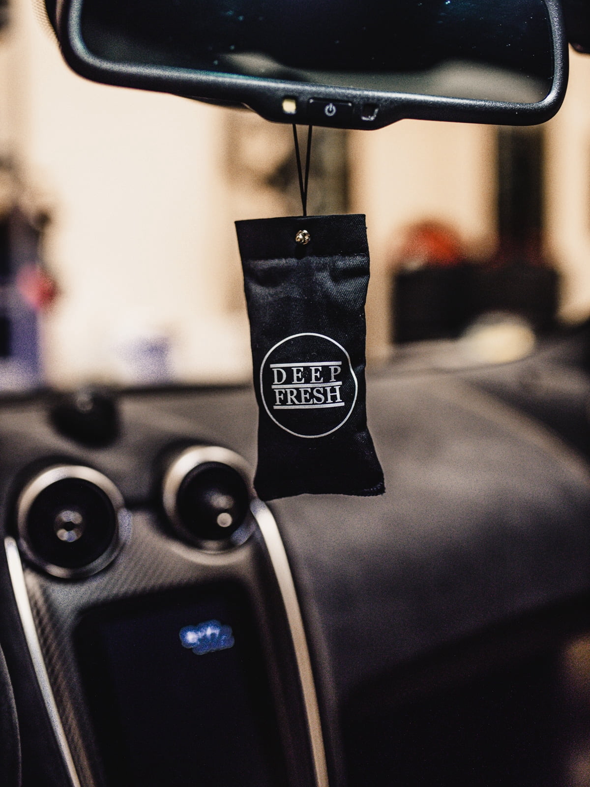 DEEP FRESH DEEP BLACK  CAR AIR FRESHENER AND ODOR ELIMINATOR 5X