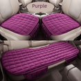 thumbnail image 4 of Cojín de asiento de coche de invierno de tres piezas de una sola pieza sin respaldo cojín de asiento delantero de felpa antideslizante sin ataduras para coche, 4 of 5