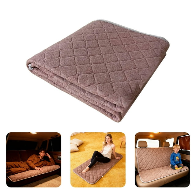 Oliegs Heated Blanket 12V Blanket Thicker Heater Heated Mattress Thermostat Chocolate