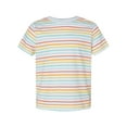 thumbnail image 1 of Rabbit Skins Toddler Fine Jersey Tee, 2T, Rainbow Stripe, 1 of 1