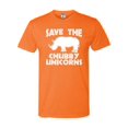 thumbnail image 1 of Adult Save The Chubby Unicorns Funny Rhino Deluxe T-Shirt, 1 of 1