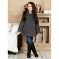 thumbnail image 2 of Widgeon Girls' Jacket Faux Fur Button Down Coat and Hat Outwear Set, 2 of 5