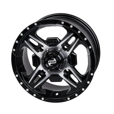 4/156 Tusk Beartooth Wheel 12x7 4.0   3.0 Machined/Black For YAMAHA YFZ450X 2010-2011