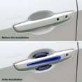 thumbnail image 4 of Car Outer Wrist Door Handle Reflective Stickers Universal Safety Reflective Warning Scratch Resistant Stickers 8PCS (Black-Blue), 4 of 5