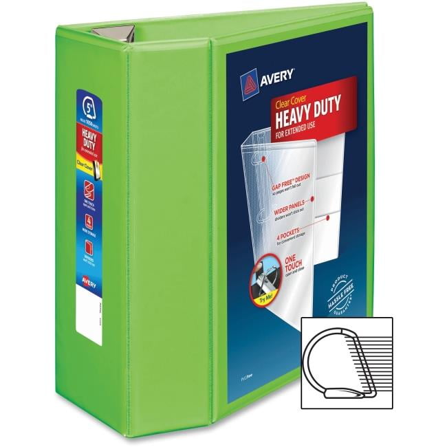 avery ave79815 4 in avery heavy duty view binder with one touch ezd
