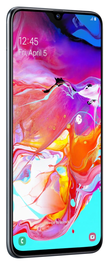 SAMSUNG Galaxy A70 A705M, 128GB, GSM Unlocked Dual SIM – Black - image 4 of 6