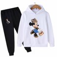thumbnail image 1 of Conjunto de 2 uds de sudaderas con capucha con estampado de Mickey y Minnie Mouse de Disney de dibujos animados, conjunto de ropa para niñas pequeñas, chándal para niños de 1 a 16 años, Suit140CM Gao Jinjia LED, 1 of 2