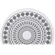 thumbnail image 1 of Half Round Door Mat Non-slip 40x60cm Entryway Doormat Easy Clean Rugs Indoor Outdoor Entry Decoration For Home, Garage, Patiomorocco White B 1 Pc, 1 of 2