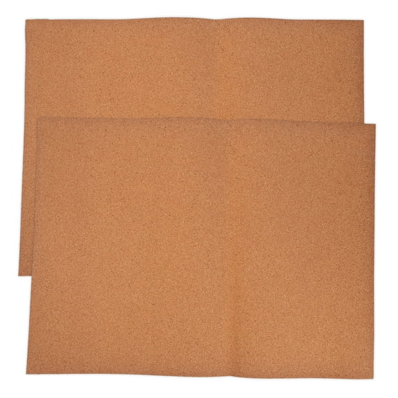 LEORX 2Set Cork Drawer Liner for Various Applications with Moisture Resistance Brown