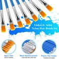 32 Pcs Flat Paint Brushes Set, EEEkit Acrylic Painting Brushes for Oil
