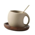 thumbnail image 4 of DOLITY Ceramic Coffee Mug 250ml Coffee Cup for Restaurant Family Afternoon Tea Time with Saucer, 4 of 9