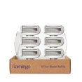 thumbnail image 1 of Flamingo Original Blades - Women's Razor Refill Pack for Comfortable Shaving - Aloe Vera & Shea Butter - Razor Head Replacements with 5 Sharp Blades - 6 Count, 1 of 6