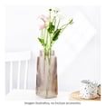 thumbnail image 4 of Florero Decorativo Hometrends 25 cm, Diseño Rayas, Vidrio Café, 4 of 4