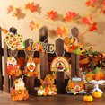 thumbnail image 2 of Hotiary 36 Pcs Wooden Halloween Decorations for Tree Pumpkin Wood Cutout Vintage Halloween Ornaments Black Cat Bat Hanging Pendants Retro Halloween Decor for Small Tree Holiday Party Home, 2 of 6