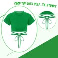 thumbnail image 7 of Alvivi Kids Girls Short Sleeve Crop Top Jazz Hip Hop Dance Costume 4-16, 7 of 7